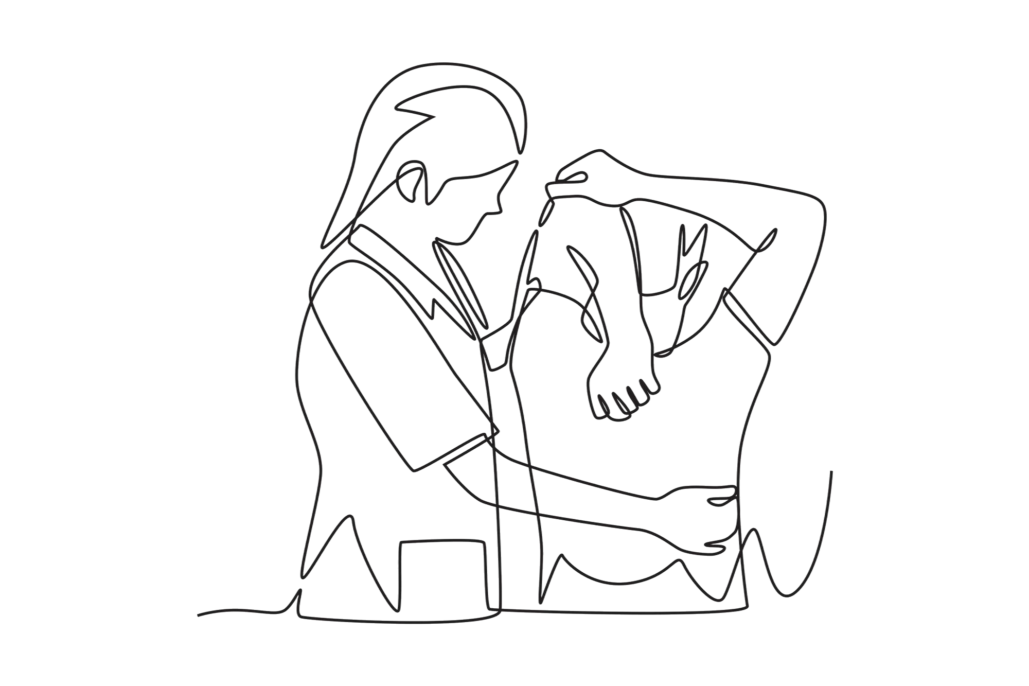 Physiotherapeut korrigiert die Körperhaltung eines Patienten zur Verbesserung von Stabilität und Bewegungsabläufen